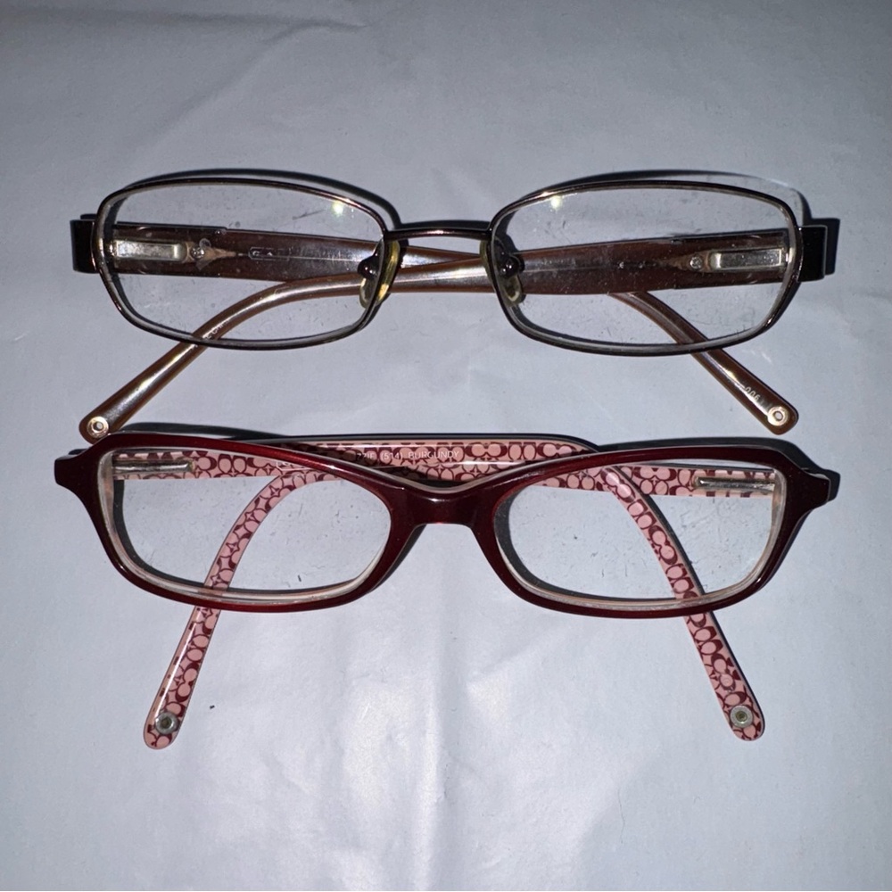 Coach “Lizzie” 514 Burgundy Eyeglass/Sunglass Glasses Frames +1 | Lot Of 2